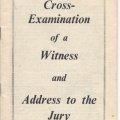 'Cross-Examination of a Witness'  by Alfred Magowan