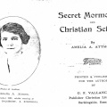 'Secret Mormonism & Christian Science' by Atmore