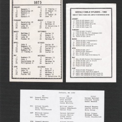 Bible Study Lists 