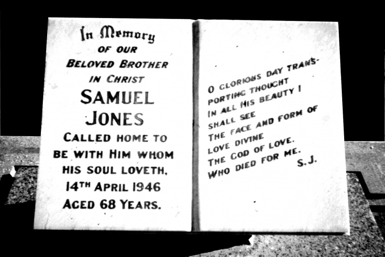 Jones, Sam Tombstone