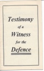 Testimony of a Witness