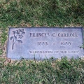 Grave - Frances Christie Carroll (Fannie) 1883-1990