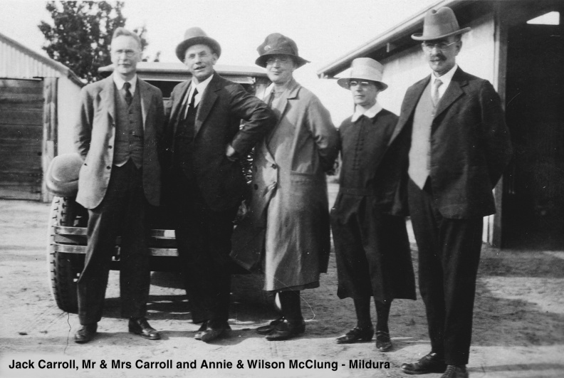 Jack, Bill & Maggie Carroll, Annie &  Wilson McClung