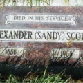 Scott, Alexander (Sandy) Tombstone