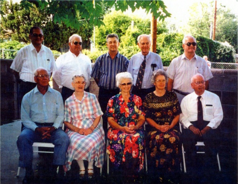 Siblings of William Lewis, Overseer of Texas:
Back: Albert, Huey, Murray, Jim, Charlie.
Front: Rolf, Onealure (Oldham Carroll), Minnie (Anderson),
Mary (Bassett), William.
Ross, Rolf's twin, a medic, was killed
in the D-Day invasion in Normandy.
Also, there may have been a
child who died in childhood.
All ended up in New Mexico except William.
Lewis Family x4.jpg