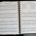1987  Hymnbook open page