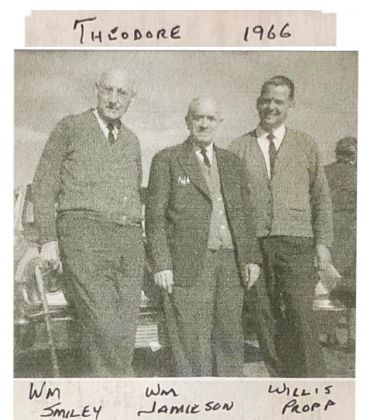 William Smiley was overseer in SK from 1932-1972
Willis Propp was overseer in SK from 1976-1983 SK 1966 Theodore -Smiley, Jamieson, Propp.jpg