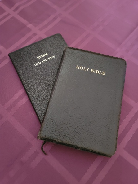 English Hymns Old and New (1987 Edition)
Published by R. L. Allan
King James Bible published by R. L. Allan
Used by most 2x2 members HOAN & KJV_A.jpg