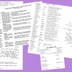 Workers Lists —  Samples from each Continent -18 photos