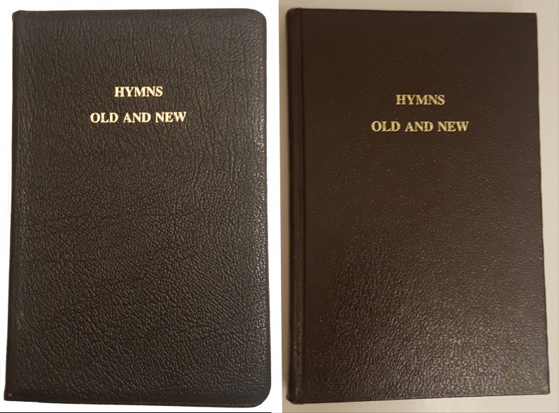 8 1987 Hymnbook 2 books blk and brn