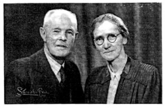 Mrs. Rene Beattie, a worker in New Zealand, wrote Nos. 36, 50, 77 and 264.
Rene (nee Amy Constance Irene Lester) Tasmania, Australia
Ralph, her husband, was born April 2, 1883 in Scotland; died Dec. 17, 1958 in New Zealand.
Rene was born Aug. 6, 1886, in Tasmania; died Jan. 1, 1989 in New Zealand; buried at Stratford.
They married April 2, 1907; professed around 1909.
Went into work in 1911 in Victoria, Australia.
Hymn No. 36 was written after she and her husband were some time on the roads looking for an opening.
On getting the use of a barn, she sat down in it and penned the first two verses,
later added a 3rd, and later on another which was not included
when it reached here, which was as follows
Come follow Him to mountain height, And learn His way and will
for thee, look past the world and keep in view, Eternity, eternity.
Their first year in the work, Ralph preached with Wilson McClung
and Rene with Annie McClung. After that, they preached together some of the time.
Ralph shown on Hutt Valley Workers List in 1924; with male companion 1926, 1932-36
Labored from May 23, 1911 to 1958 in Victoria, South Australia, New Zealand, and Tasmania.
Had 4 children: Archie (born 1909 - deceased), Jean Ruth (born 1915 - deceased), Esther Amy Gibson (1922-2012), Joseph (Joe) Clyde (b. 1930 - ? in NZ).
Three of the children were born while they were in the work and moved
around New Zealand with their parents.
Rene Beattie wrote Hymn Nos. 91, 79, 140, 282 in 1987 Hymnbook. Beattie, Ralph & Rene44.jpg