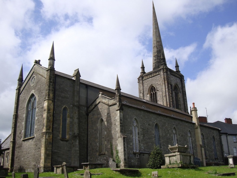 St. Macartin's Cathedral (Church of Ireland aka
Anglican/Episcopal) in Enniskillen, N. Ireland, that
Cooney family attended.
Photo by John Armagh May 23, 2012
Macartin's Cathedral.jpg