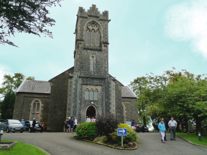 Rossorry Parish Church of Ireland
First services held in April 1840; first burial in 1842.
Several Cooney and Carson family members are buried in the surrounding graveyard.
Tombstone Inscription:
COONEY
In affectionate remembrance of
William McEffer Cooney died 29th May 1887 aged 22 years.
James Ernest Cooney died 11th June 1898 aged 24 years.
Alfred Carson Cooney died 29th August 1909 aged 38 years.
Emily Maria Cooney died 16th December 1917 aged 78 years.
William Rutherford Cooney died 12th September 1924 aged 88 years.
Rossory Church Cooney&Carson's grave site.JPG