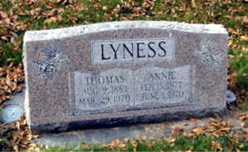 Tombstone of Tom & Annie Lyness, brother & sister.
Tom Lyness (born August 9, 1883 - died 1970) was Irish and came to America in 190.
Annie also was an early worker in Idaho and Montana.
Tom PIONEERED the work in Idaho, USA and became Overseer of Montana.
In 1931, he was shot and seriously wounded in Bozeman, Montana
by a jealous husband and not expected to live.
He recovered, however, and continued preaching for many years.
Lyness, Tom & Annie B B copy _.jpg