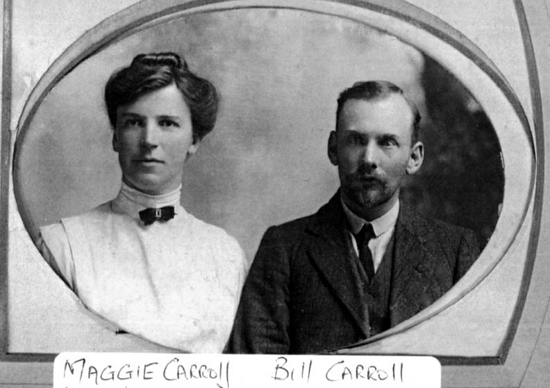 Bill & Maggie Carroll - Wedding, 1901