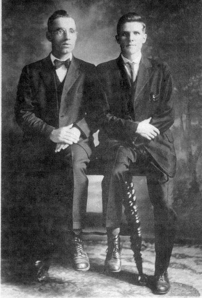 Orin Taylor (1893-1971) went in the work in 1915 and was Overseer of Nebraska/Wyoming/Utah through the 50s and 60s.
Orin also was the pioneer to Haiti, where he died and was buried.
Willie Webb (1887-1966) from England went in the work in 1907 and was Overseer at various times of Kentucky and Alabama/Mississippi.
Taylor, Orin & Willie Webb.jpg