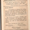 Gospel Meeting Invitation 1918  