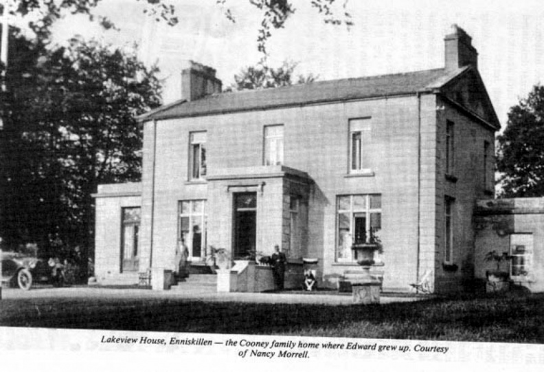 The Cooney Family Home called Lakeview House was located in
Enniskillen, N. Ireland and is where Edward Cooney grew up.
This home is no longer standing.
Cooney Family Home - Lakeview House, Enniskillen, N. Ireland x4.jpg