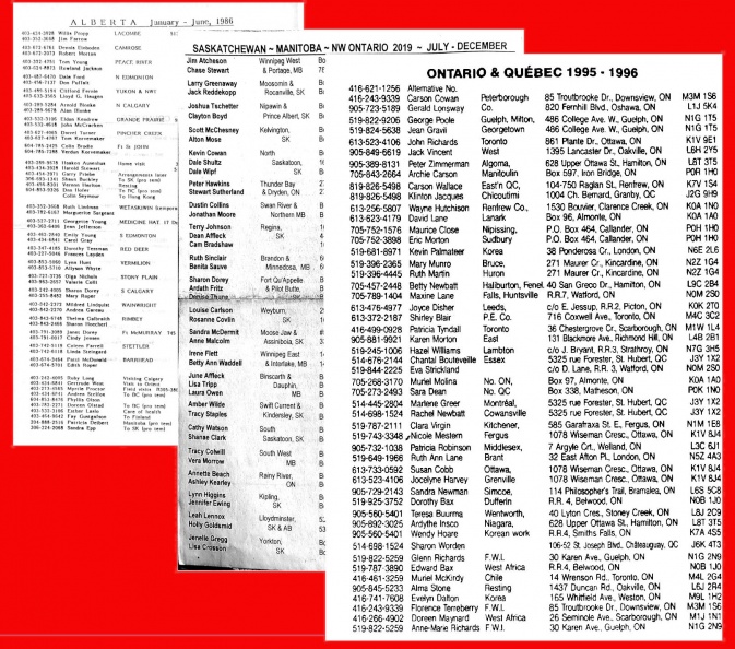 Canada - Workers lists P1