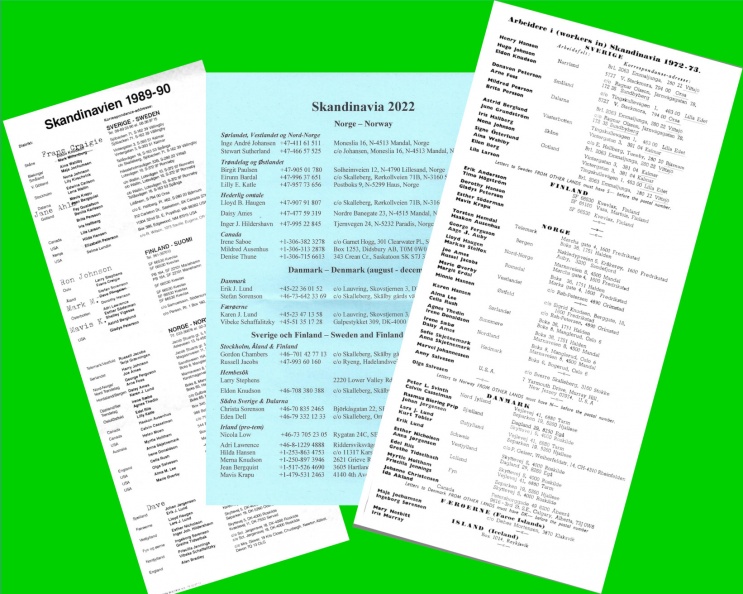 Scandinavia - Workers Lists