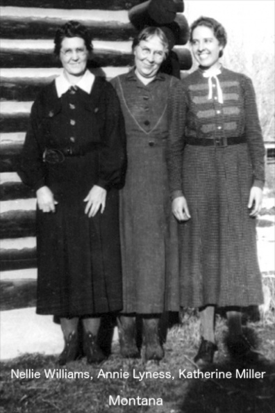 Annie and Tom Lyness were Irish siblings and are on the 1905 Workers List. They came to America in 1905;
They pioneered the work in Montana and Idaho.
Lyness, Annie; Nellie Wms, Katherine Miller _.jpg
