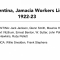 1922-23 Argentina Jamacia Workers list