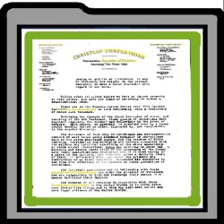 'Christian Conv' & 'Christian Church' Stationary