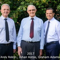 Andy Robijn, Johan Kotze, Graham Adams 2017.jpg. GO IN OVERSEERS AFRICA
