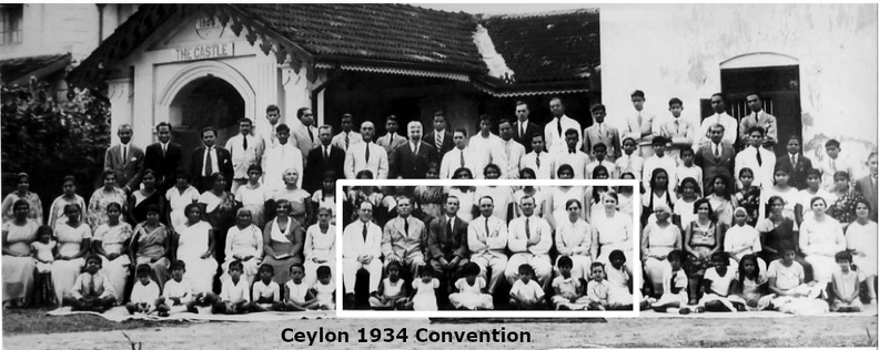 Ceylon 1934 Convention inset