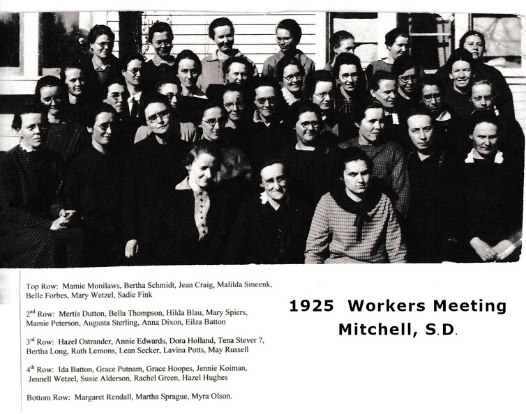 1925 SD Mitchell Workers Meetimg-Sis