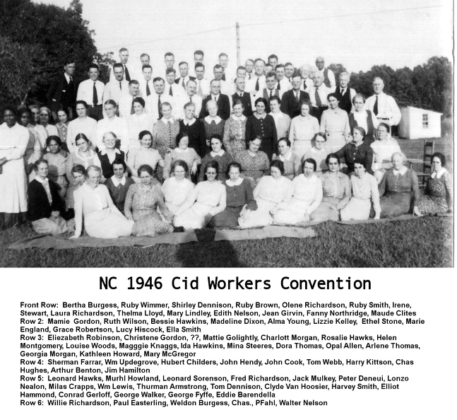 1946 NC Cid Workers Meeting