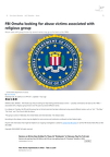 FBI Omaha looking for abuse victims associated with religious group