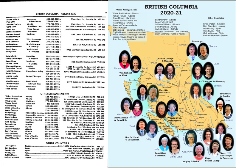BC 2020 map and photos