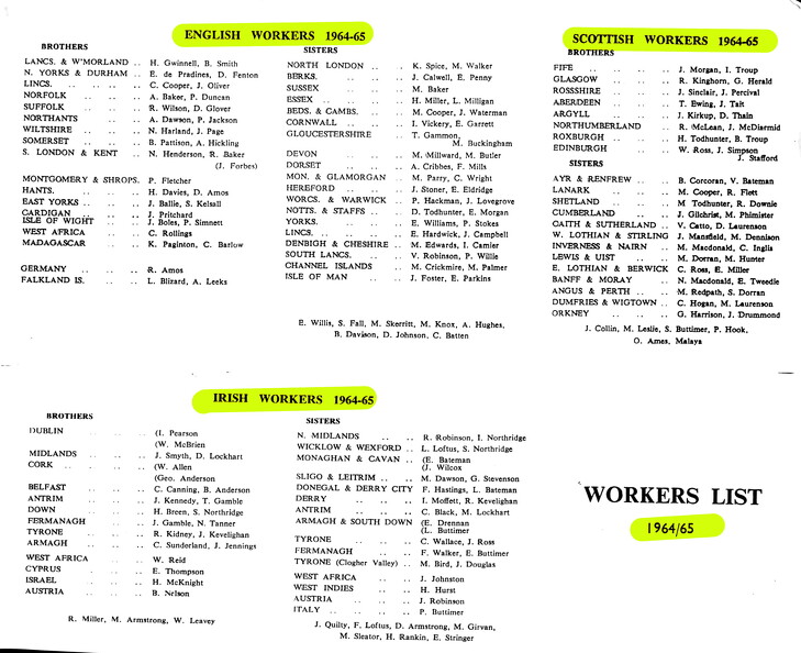 British Isles 1964-65
