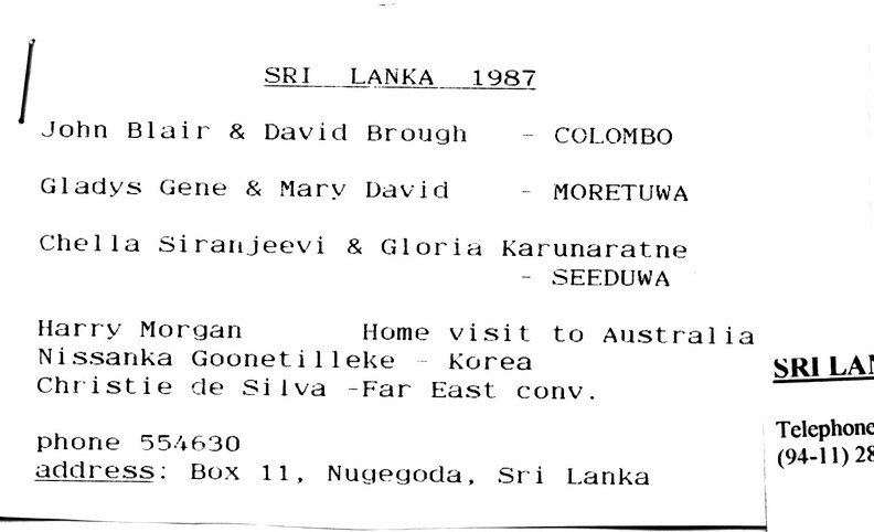 Sri Lanka - 1987