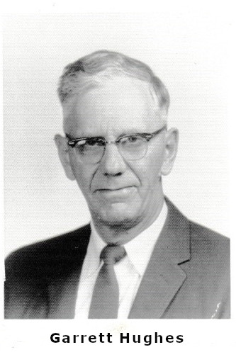 Garrett Hughes (left) was the son of Fred and Mary Ann (Gill) Hughes from North Dakota.
He became overseer of Nebraska and Colorado
He also labored in South Dakota, North Dakota, Illinois, and Oklahoma.
During his years in Colorado he was also a Regional Overseer for the central states. Hughes Garrett 4.jpg